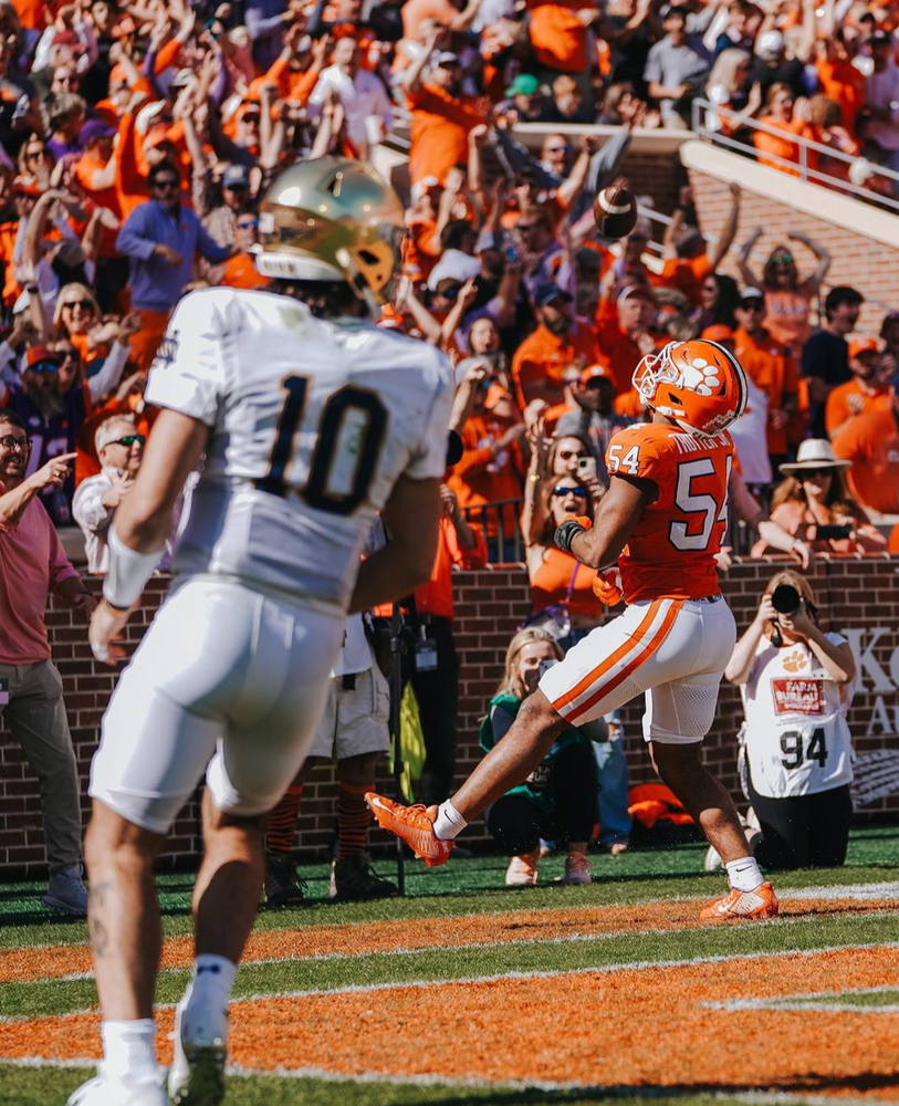 Clemson controlled the game the entire time and never let up on the win. Photo: Clemson FB Instagram