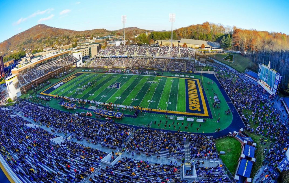 App State's stadium during a game day. Photo: App State Instagram