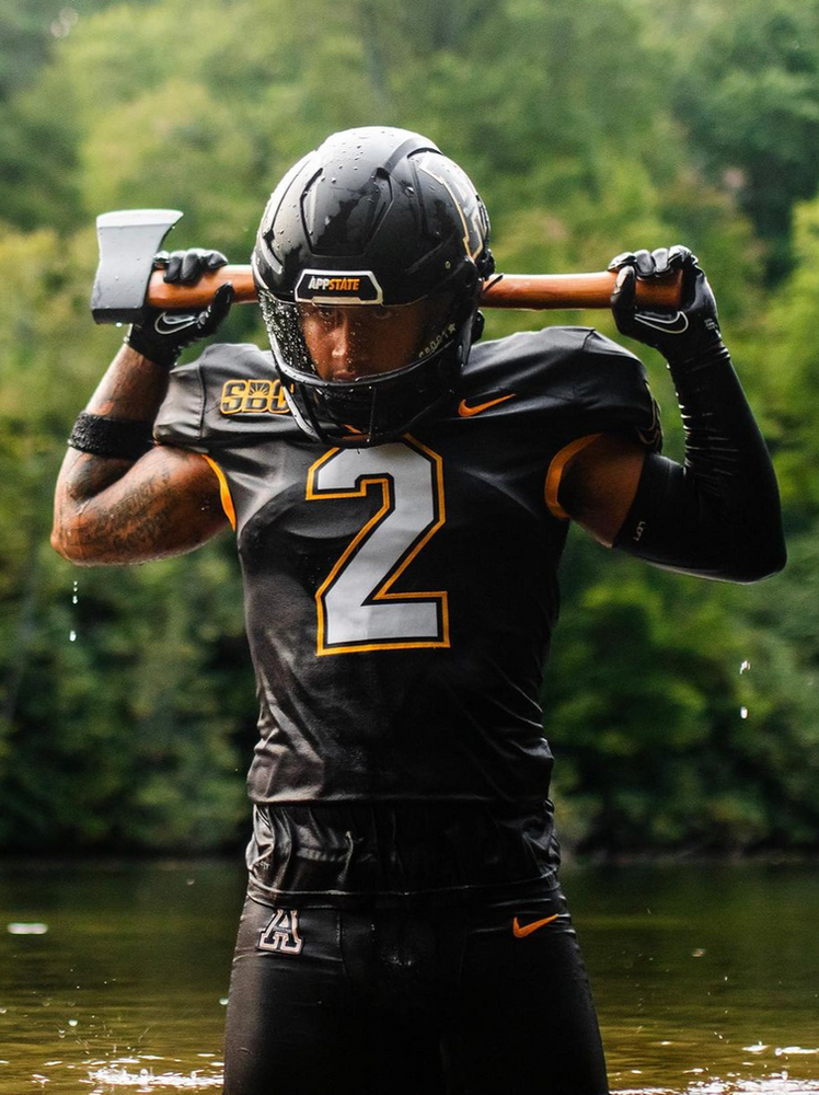 App State has new all black uniforms. Photo: App St FB Instagram