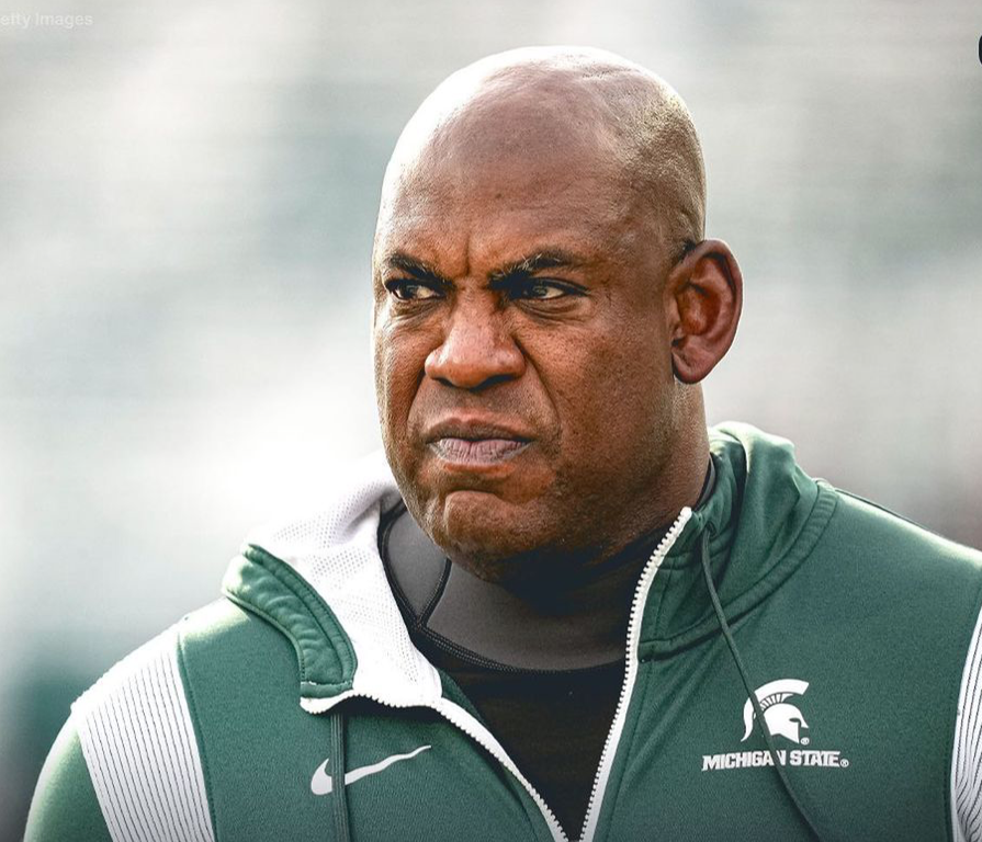 MSU HC Mel Tucker suspended due to misconduct allegations. Photo IG MSU Football