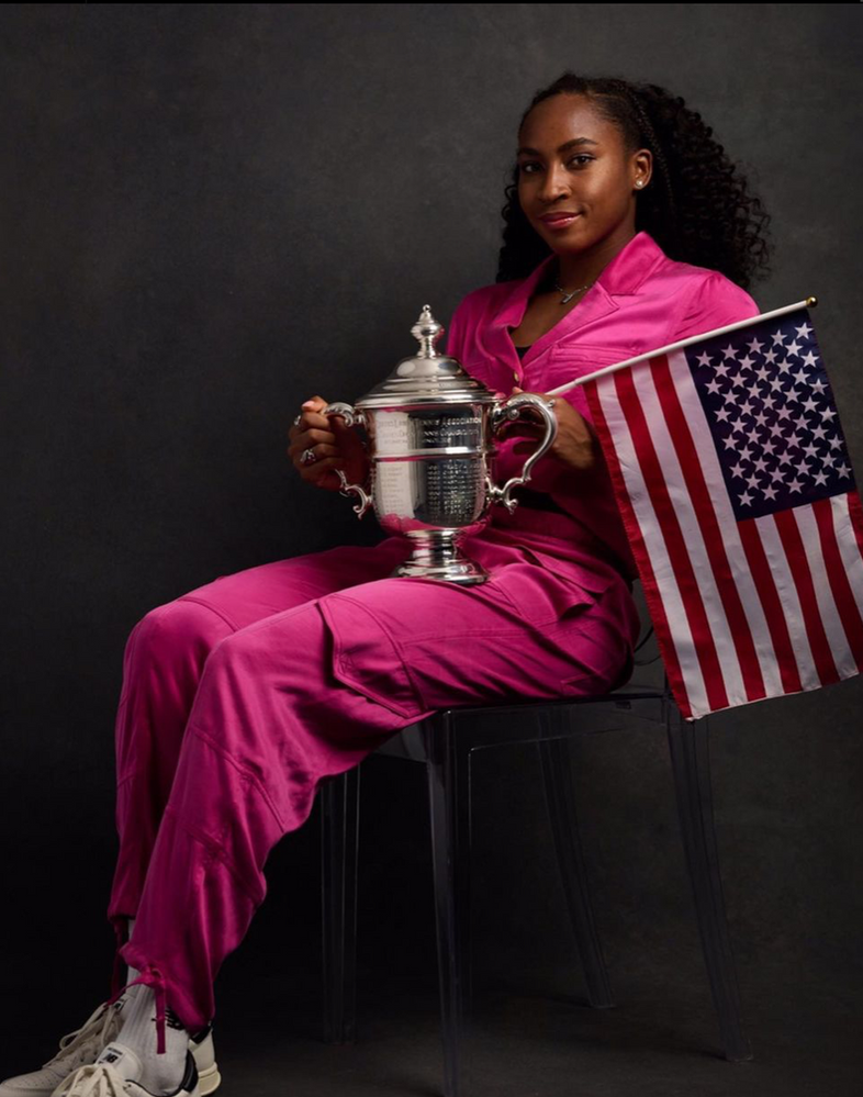 Coco wins her first U.S. Open at age 19. Photo: Coco Gauff Instagram