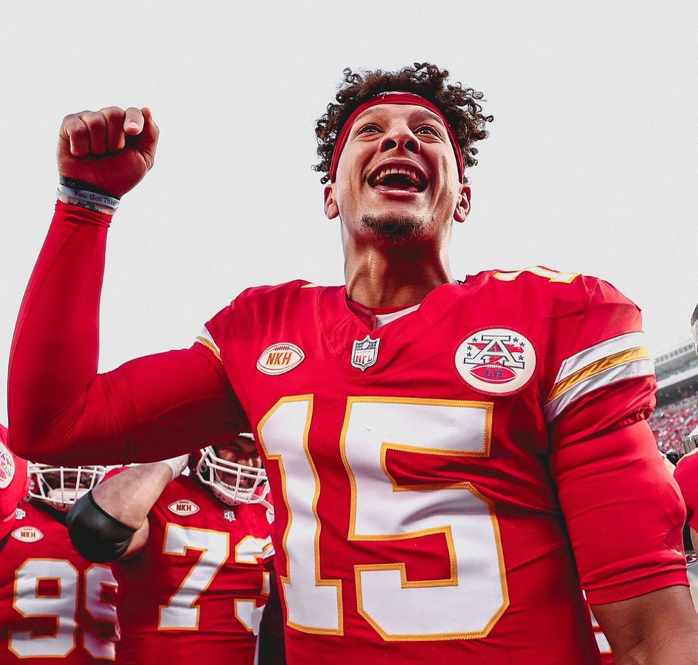 QB Patrick Mahomes fired up for the season. Photo from @chiefs.