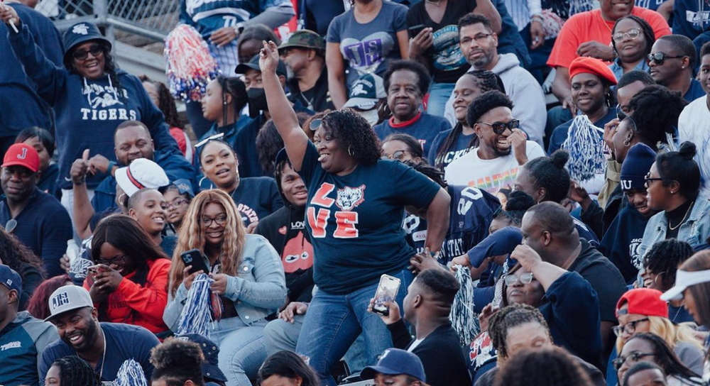 Jackson State Fans are some of the best fans in the SWAC. Photo credit: @gojsutigersfb IG