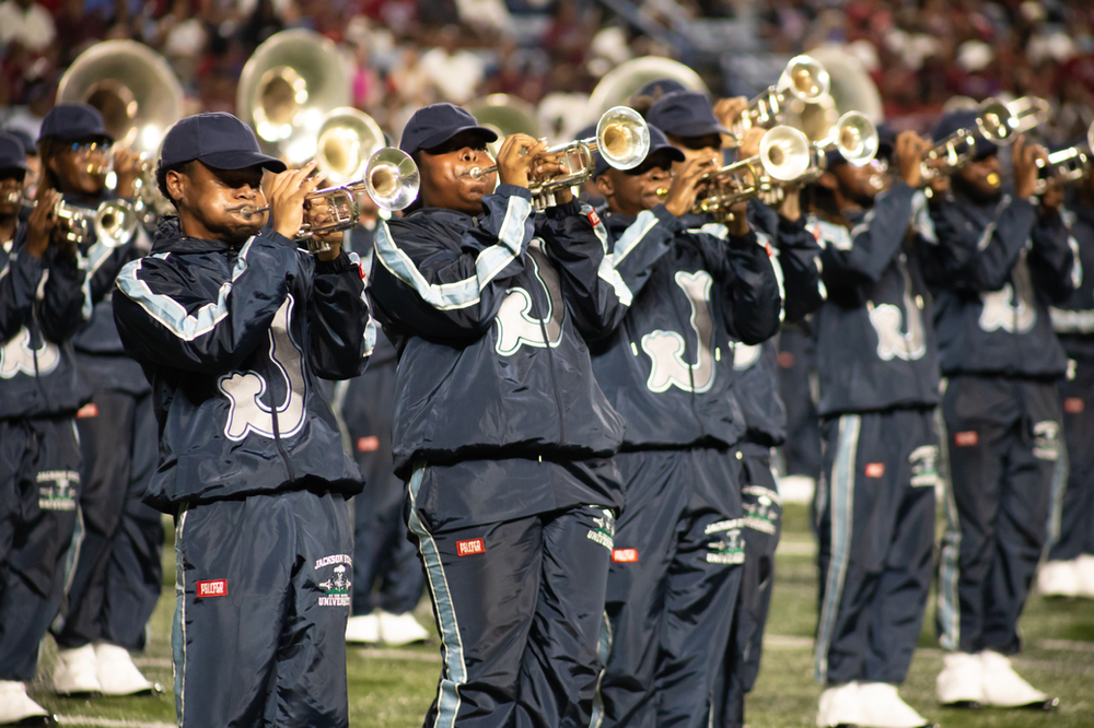 JSU Sonic Boom had an amazing performance during the Halftime show. Photo Credit: Will Smith