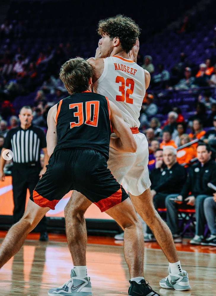 The Tigers shined on offense in their win over Newberry. Photo: Clemson MBB Instagram