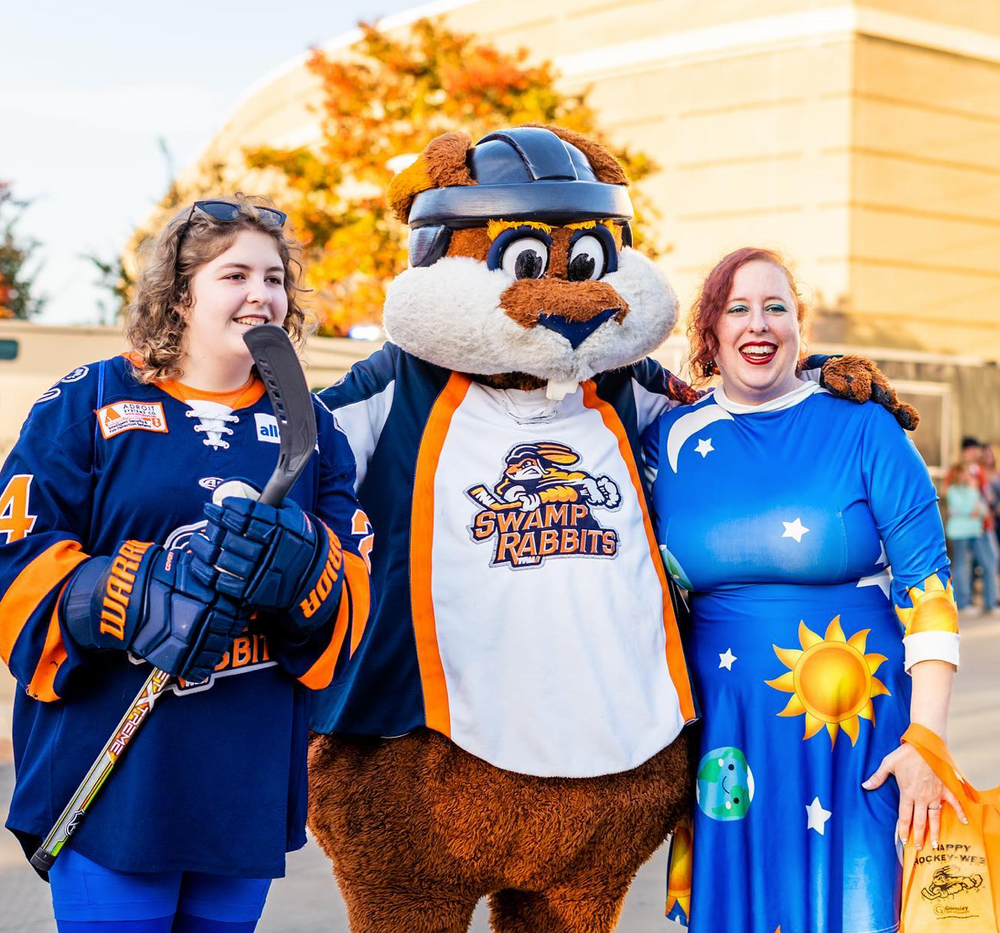 Swamp Rabbits promo schedule included First Responders' Night and Hockeyween! Photo: Swamp Rabbits Instagram