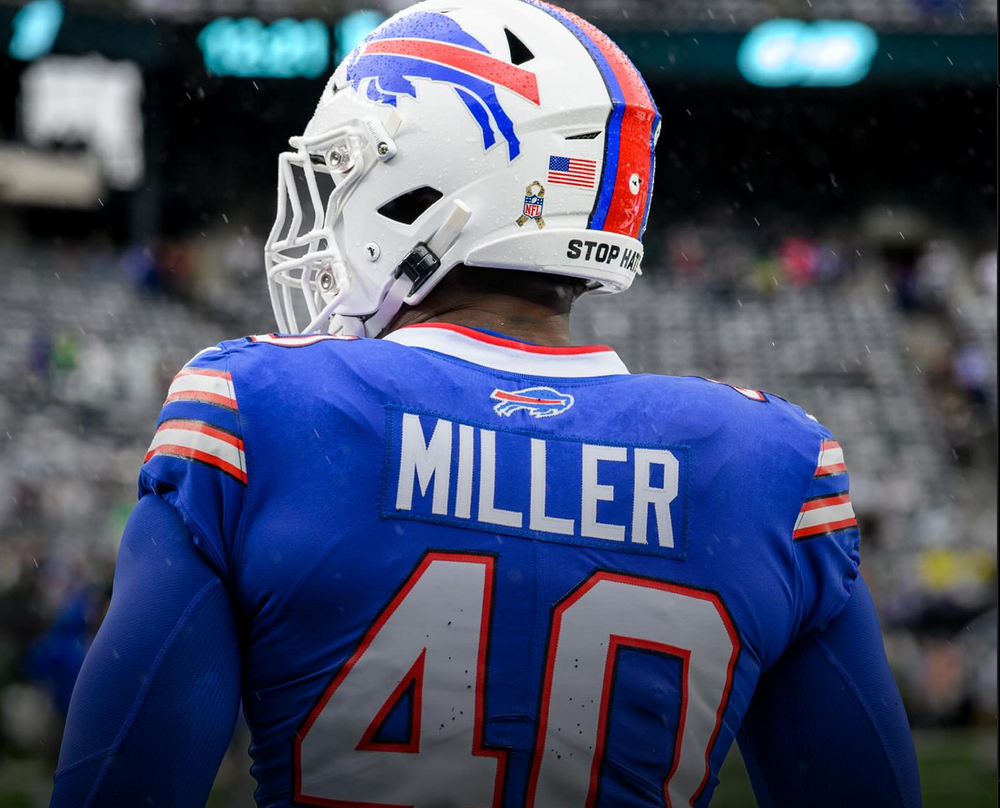 Von Miller was a staple in the Bronco's defense which he is now for Buffalo. Photo: Bills fanatic Instagram