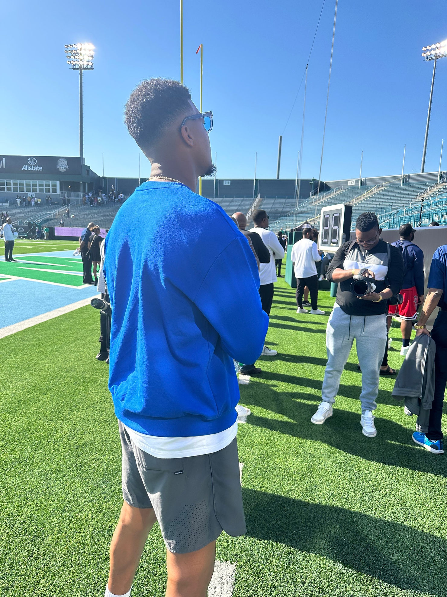 New Orleans Saint Quarterback Jameis Winston was in the building to support the 3rd annual Legacy Bowl! Photo Credit: Ernest Ricks 